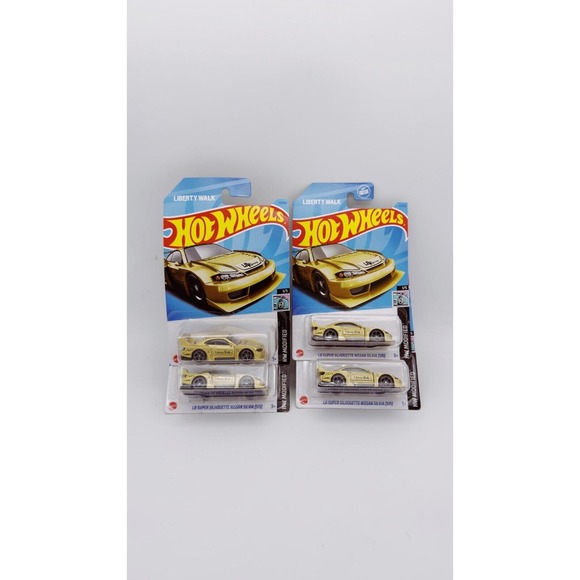 Hot Wheels LB SUPER SILHOUETTE NISSAN SILVIA (S15) Gold x4 - Picture 2 of 2